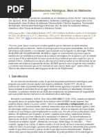 La Teoría de Las Determinaciones Astrológicas