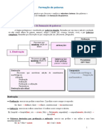 Ficha Informativa e de Trabalho Formação de Palavras