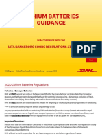 Lithium Batteries Guidance: Iata Dangerous Goods Regulations 61 EDITION 2020