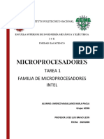 T1.Familia de Microprocesadores Intel PDF