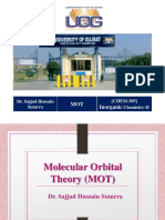 MOT Inorganic: Dr. Sajjad Hussain Sumrra (CHEM-305) Chemistry-II