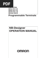 NB-Designer Operation Manual: Programmable Terminals