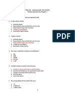 Phys 100 - Astronomy (Dr. Ilias Fernini) Review Questions For Chapter 1