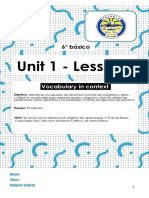6° Básico - Lesson 1