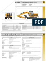 JCB Tracked Excavator JS130 LC: Static Dimensions