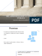 Del Administrador Al Gerente Público