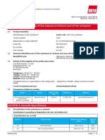 SECTION 1: Identification of The Substance/mixture and of The Company/ Undertaking