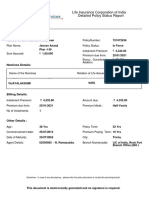 Life Insurance Corporation of India Detailed Policy Status Report