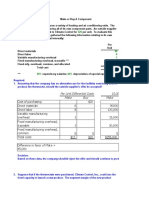 Per Unit Differential Costs 15,000 Units Make Buy Make