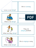 Present Continuous Matching Cards PDF