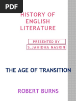 History of English Literature: S.Jahidha Nasrin