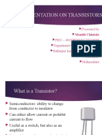 Presentation On Transistors: Presented by