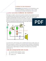 Circuito Detector de Mentiras Con Dos Transistores