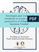 Cartilla Dirigida A Docentes, ¿Cómo Motivar Al Estudiante en El Aula Educativa.