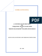 A Construção Do Discurso em Chiquinho de Baltasar Lopes e Me PDF