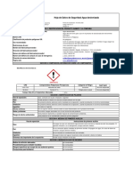Agua Desionizada Hoja de Datos