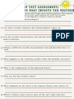 Science End of Unit Assessment