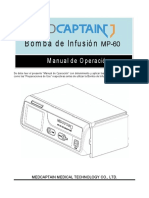 MP-60 - Bomba de Infusion - Manual de Usuario