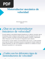 Motoreductor Mecánico de Velocidad.