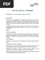 FUEL OIL LIGHT #4 - COESGEN® - Aspectos Técnicos