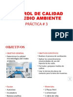 PRACTICA # 3. CONTROL DE CALIDAD DE MEDIO AMBIENTE - Comprimido