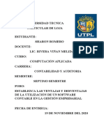 Ventajas y Desventajas de La Utilización de Un Software Contable