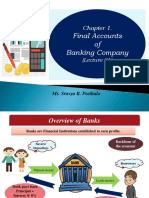 Final Accounts of Banking Company - Lecture 01 - 21-08-2020