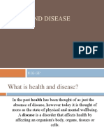 Disease and Health