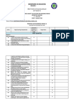 First Semester: Province of Pangasinan Division Ii