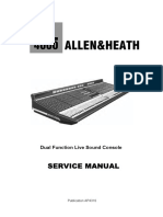 Service Manual: Dual Function Live Sound Console