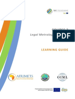 COURSE 2 Legal Metrology in Detail LEARNING GUIDE