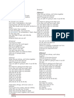 Umbrella Song Lyrics N Worksheet