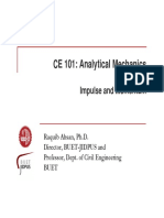 CE-101 Lec 5 Impulse and Momentum