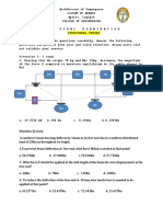 ST Semi Exam No Answer PDF