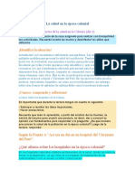 ¡Identifica La Situación!: La Salud en La Época Colonial