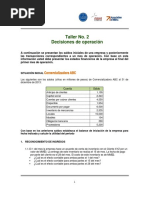 Taller 2 - Decisiones Operación