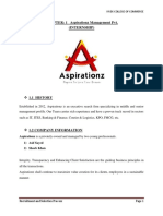 CHAPTER: 1 Aspirationz Management Pvt. (Internship) : 1.1 History