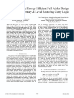 Speed and Energy Full Adder Design Restoring Logic: A High Using Complementary & Level Carry