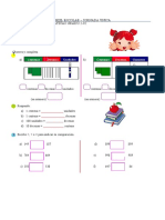 Examen 01 de Aritmética para Segundo de Primaria