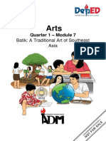 Arts8 - q1 - Mod7 - Batik A Traditional Art of Southeast Asia - FINAL08032020 PDF