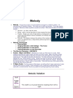 Melody: Melodic Notation