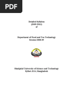 Detailed Syllabus (2009-2013) of