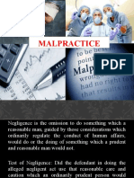 MALPRACTICE