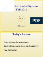 15-440 Distributed Systems Fall 2016: L-23 Security