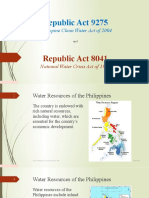 Republic Act 9275: Philippine Clean Water Act of 2004