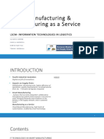 Smart Manufacturing & Manufacturing As A Service: Lscm-Information Technologies in Logistics