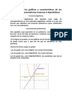 Investigación Las Gráficas y Características de Las Funciones Trigonométricas Inversas e Hiperbólicas