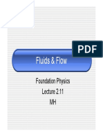 Fluids & Flow: Foundation Physics Foundation Physics MH