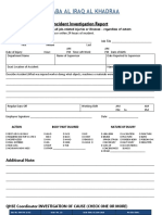 Incident Investigation Report