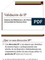 Validacion de IP